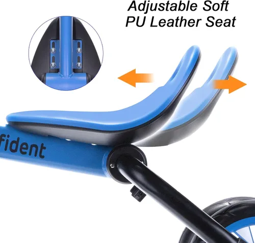 Miniatura 4 de YGJT Triciclo 4 en 1 para niños pequeños de 2 a 5 años, triciclos plegables para niños pequeños con asiento ajustable y pedal extraíble, juguetes
