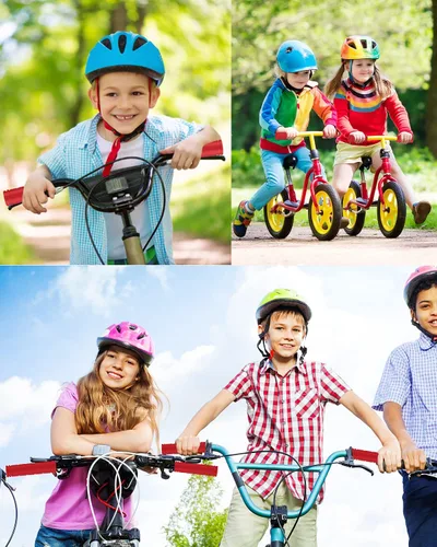 Miniatura 17 de MSDADA Puños de manillar de goma antideslizantes para niños, scooter, montaña, carretera, crucero