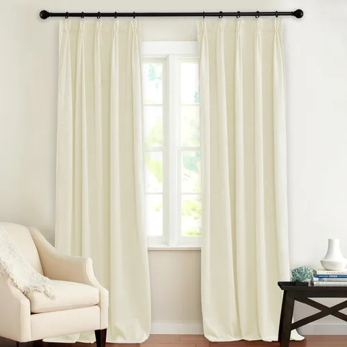 Miniatura 22 de KGORGE Cortinas de terciopelo verde cazador con pliegues pinzados de 84 pulgadas, con aislamiento térmico para oscurecer habitaciones, con anillas
