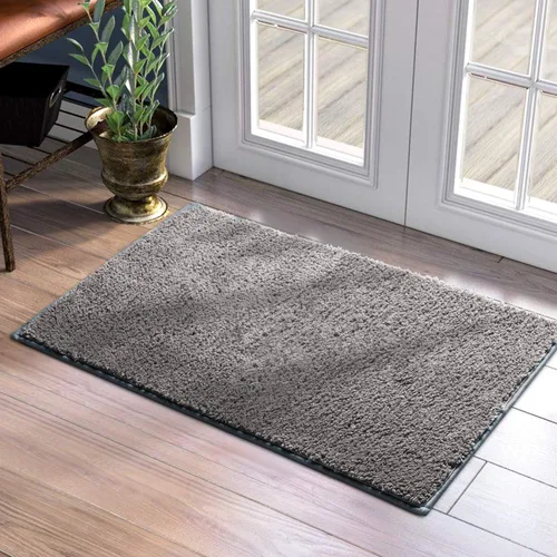 Miniatura 19 de HOMEIDEAS Tapetes para puerta de interior, 17 x 29 pulgadas, súper absorbentes, antideslizantes, para entrada, parte delantera y trasera, tapete