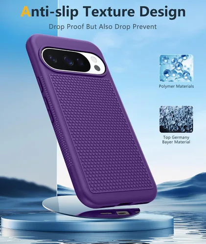 Miniatura 517 de FNTCASE Funda para iPhone 17 Pro: Fundas delgadas translúcidas de color azul claro compatibles con MagSafe, protección completa de la cámara