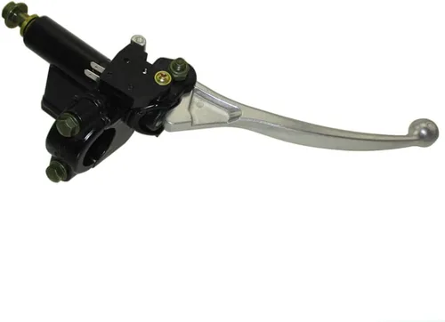 DJ-Motor Palanca de embrague de freno hidráulico delantera izquierda de 0.866 in, cilindro maestro, tornillo banjo de 0.315 in para motocicleta Pit