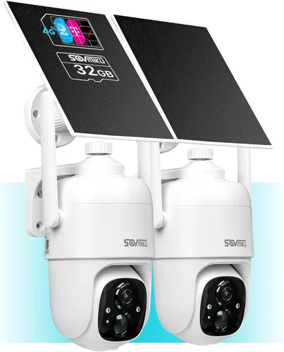 Miniatura 11 de Sovmiku 3CQ1 AI 2K Cámara de seguridad solar inalámbrica para exteriores, cámara alimentada por batería, audio bidireccional, detección
