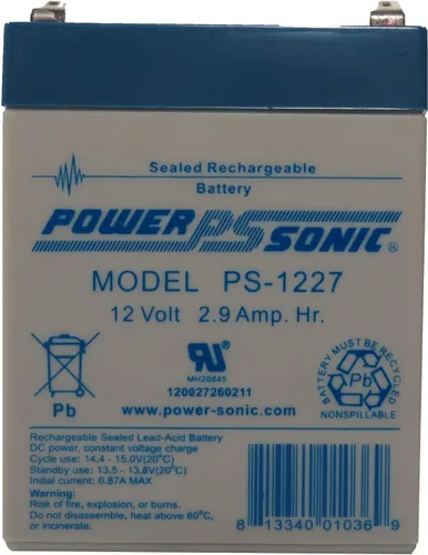 Power-Sonic PS-1227 F1 Batería de plomo ácido sellada