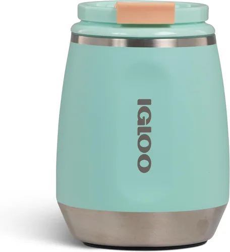 Miniatura 26 de Igloo Vaso de vino de 10 onzas Vasos de acero inoxidable Verde azulado laguna