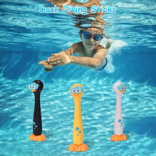 Miniatura 4 de Juguetes de buceo en la piscina, 3 piezas, palos de verano bajo el agua, juguetes de hundimiento de piscina para niños de 3 a 12 años, juego