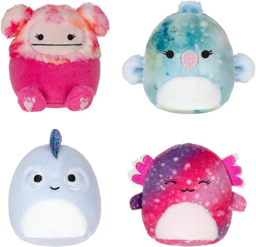 Miniatura 2 de Squishville de Original Squishmallows para jugar y exhibir almacenamiento - Incluyen cuatro peluches de 5 cm - Pie Grande, Axolotl, Loro, Camaleón
