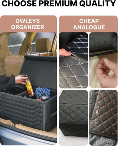 Miniatura 6 de Owleys Organizador de Maletero de Automóvil Para Zapatos - Caja de Almacenamiento Para SUV, Sedán o Camión - Contenedor de Carga Plegable Para