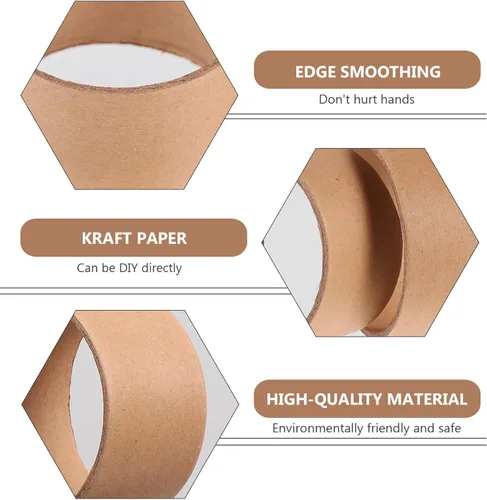 Miniatura 4 de Tubo de cartón marrón, 20 unidades, tubos de papel kraft para manualidades, rollos de cartón de extremo abierto, suministros de pintura para niños