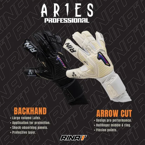 Miniatura 6 de Guantes Rinat SantoLoco PRO: Agarre de Látex AXG, Corte Ergoroll, Parte Trasera Acolchada, Cierre Ajustable de Rendimiento Élite Todo Clima.