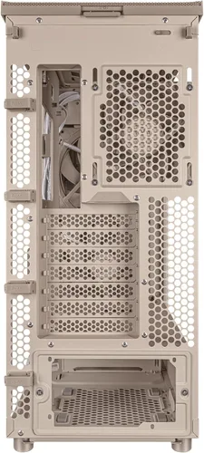 Miniatura 11 de ASUS ProArt PA401 Wood Edition - Carcasa ATX con panel de malla beige, soporte de GPU de hasta 12.402 in, soporte de radiador de 9.449 in