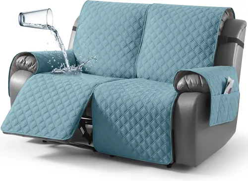 Miniatura 66 de TAOCOCO - Funda antideslizante para silla reclinable, funda para sofá, funda para silla reclinable pequeña con correas elásticas, protector