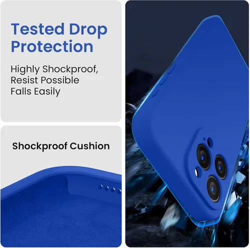 Miniatura 4 de FireNova Funda diseñada para iPhone 15 Pro Max, Funda de Teléfono de Silicona Mejorada [Protección de Cámara] con [2 Protectores de Pantalla], Forro