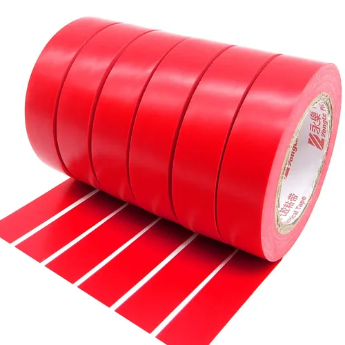 Viaky Paquete de 6 cintas eléctricas cada rollo de 0.6 pulgadas x 50 pies de grado industrial de alta gama, clasificado a 176 grados y 600 voltios,