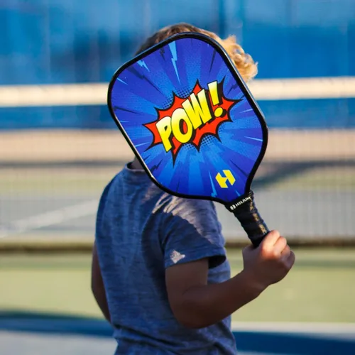 Miniatura 7 de Helium Paleta de pickleball para niños, paleta de tamaño infantil para niños de 12 años en adelante, núcleo de panal ligero, cara de golpe