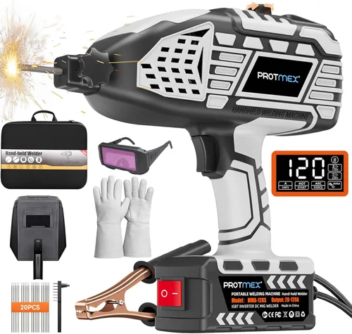Miniatura 10 de Soldador portátil de mano, máquina de soldadura portátil de 110 V, inversor IGBT con 5 corrientes ajustables, pistola soldadora ARC se adapta a