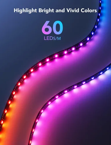 Miniatura 10 de Govee Luz de juego para monitor G1, retroiluminación LED RGBIC para PC de 27 a 34 pulgadas, luces LED inteligentes para monitores con combinación
