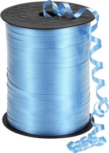 Miniatura 11 de PATIKIL Cinta rizadora de 500 yardas, cuerda metálica de 3/16 pulgadas para decoración de fiestas, envoltura de regalos, manualidades, azul Azul