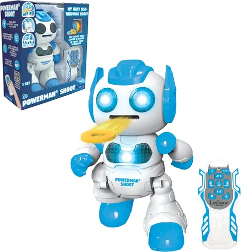 Miniatura 16 de LEXiBOOK - Powerman Jr. Robot inteligente interactivo para niños que lee en la mente, juguete para niños, baila, reproduce música, cuestionario