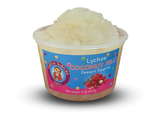 Miniatura 8 de Topping de postre de gelatina de coco prémium de Buddha Bubbles Boba (jalea de coco)