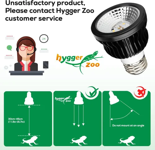 Miniatura 6 de Bombilla de luz de reptil UVB de alta intensidad 5.5 W 5.0 espectro completo UVA UVB para reptiles que simulan la luz solar promueve la síntesis
