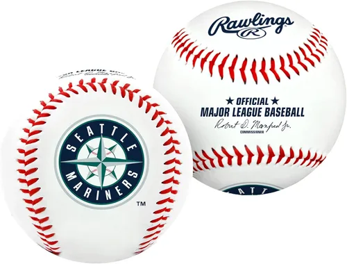 Miniatura 20 de Rawlings Béisbol oficial de la MLB 2026 con logo del equipo Todos los 30 equipos de la MLB disponibles