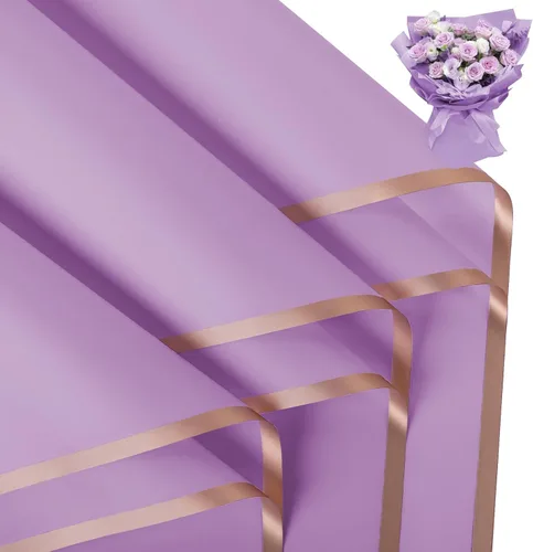 Miniatura 9 de FUHITIM - 20 hojas de papel impermeable para suministros de florista, envoltura de ramos de flores y regalos de bodas, cumpleaños, bricolaje