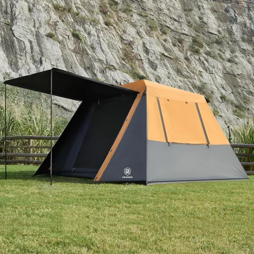 Miniatura 10 de EVER ADVANCED Blackout 6 Person Camping Tent, Instant Cabin Tent for Family with Vestibule and Large Mesh Windows, 60s Easy Setup, Double Layer