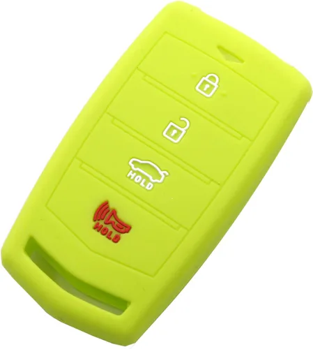 Miniatura 12 de 4 botones de silicona llavero remoto Smart Key Funda protectora para Hyundai Genesis G70 G80 G90 EQ900, Azul-cielo