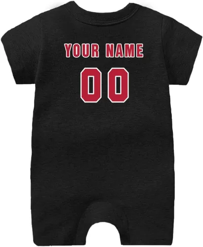 Miniatura 69 de Traje de fútbol personalizado para bebé, hace que tu bebé nombre y número de ropa de fútbol regalos