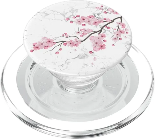 Sakura Floristería Rosa Flor Japón Regalo Floral Flor de Cerezo PopSockets MagSafe PopGrip para iPhone