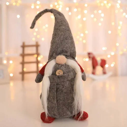 Miniatura 5 de KESYOO Adorno de muñeco de gnomo de Navidad sueco Tomte, adorable muñeca sin rostro, sueco, escandinavo, Papá Noel, decoración de escritorio