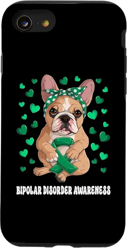 Miniatura 13 de Funda de concientización sobre el trastorno bipolar del guerrero superviviente de la cinta verde para iPhone 13 Pro