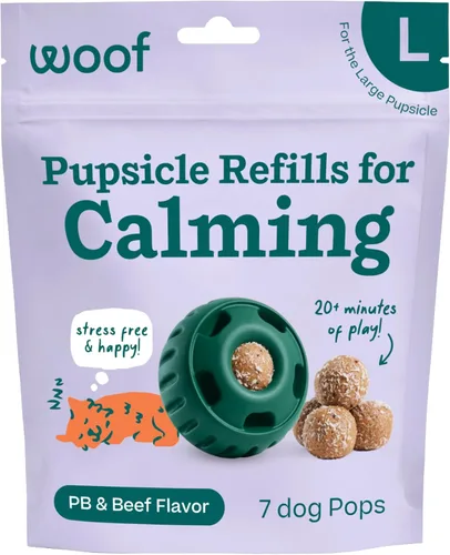 Miniatura 19 de WOOF Pupsicle - Paletas de repuesto para calmar – Recambios de larga duración para el juguete Pupsicle para promover la calma – Golosinas calmantes