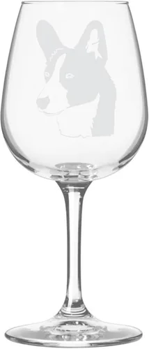 Miniatura 171 de Copa de vino de 12.75 onzas con diseño de perro grabado