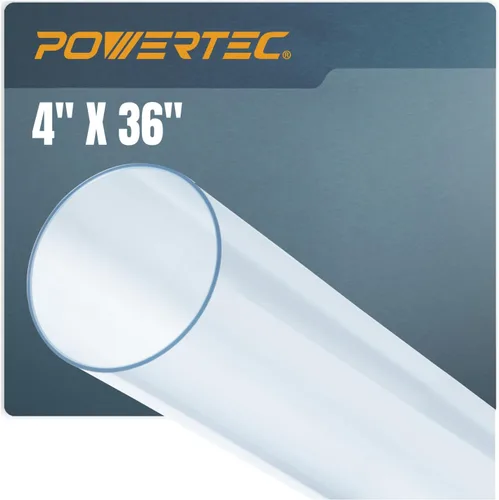 Miniatura 8 de POWERTEC 70364 Codo de 90 grados de diámetro exterior de 4 pulgadas para conector de manguera de recolección de polvo de 4 pulgadas (transparente)