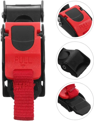 Miniatura 4 de Hebilla de casco de liberación para cascos de motocicleta, construcción de hierro ABS de nailon, cierre de presión fácil y ajuste accesorio