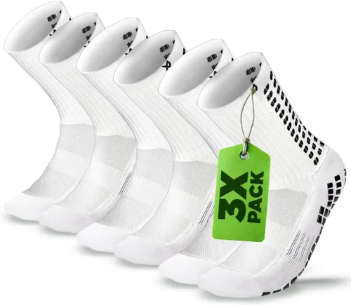 Miniatura 14 de LUX Sports Calcetines de Doble Agarre - Calcetines de Agarre para Fútbol para Hombres y Mujeres. Rendimiento y Comodidad GripArray