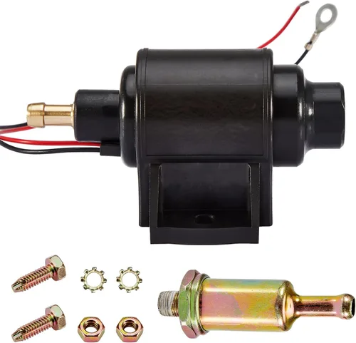 Miniatura 10 de CarBole Bomba de combustible eléctrica de gasolina universal 5/16 pulgadas entrada y salida en línea 12V 1-2A 28GPH 2-3.5P.S.I. Presión
