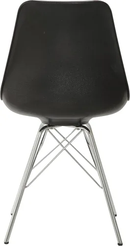 Miniatura 8 de Coaster Home Furnishings - Juniper - Sillas de comedor sin brazos con tapicería de cuero sintético suave y patas cromadas - Cocina y comedor