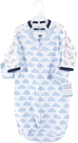 Miniatura 2 de Hudson Baby Saco de dormir unisex de algodón con manga larga para bebé, saco, manta Avión de papel
