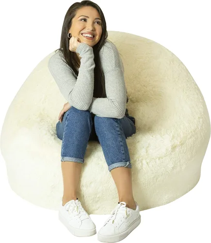 Air Candy Silla inflable de piel sintética de Mongolia – Asiento de salón ultra suave para adolescentes y adultos – Alternativa acogedora, elegante