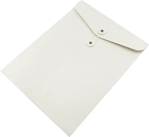 Miniatura 7 de VANRA Carpeta de archivos de cuerda de papel kraft, sobre para archivar proyectos, documentos, organizador de cartas, plano, sin expansión