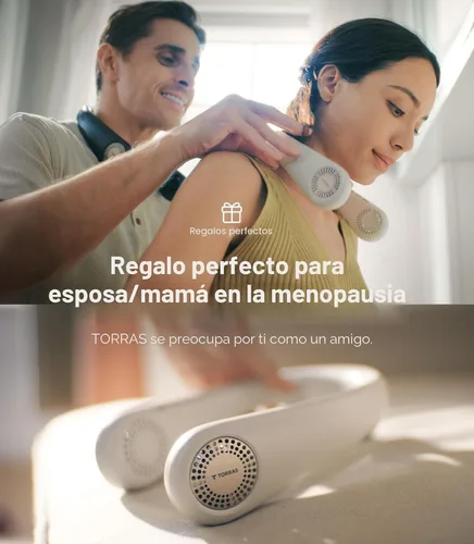 Miniatura 6 de TORRAS COOLiFY Air 2026 Ventilador de cuello mejorado de aire acondicionado, doble flujo de aire profesional, ventilador portátil ultraligero Negro
