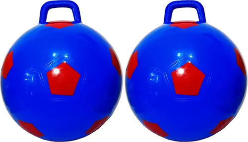 Miniatura 11 de AppleRound Pelota espacial con bomba en estilo de fútbol, 18 pulgadas de diámetro para edades de 3 a 7 años, gorila canguro, Hoppity Hippity Blanco