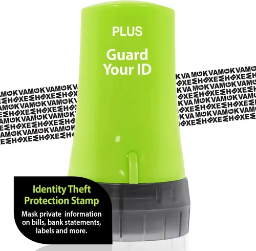 Miniatura 33 de Rodillo avanzado para prevención de robo de identidad y protección de privacidad personal de Guard Your ID, azul, estándar