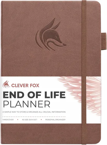 Miniatura 24 de Clever Fox Planificador de fin de vida - Organizador de arreglos finales para beneficiarios, preparación de testamentos, últimos deseos y Negro