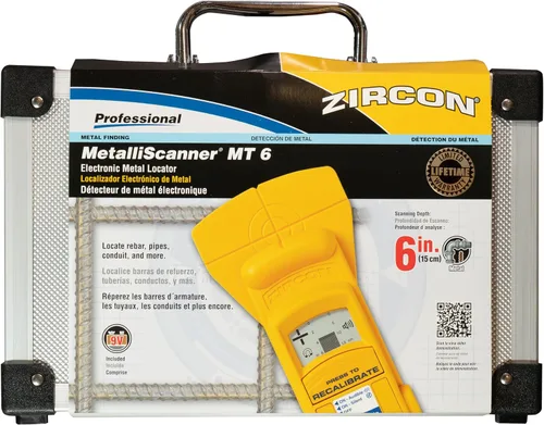 Miniatura 8 de Zircon MetalliScanner MT6 - Detector de metales profesional - Localizador de metales portátil de escaneo profundo para metales ferrosos