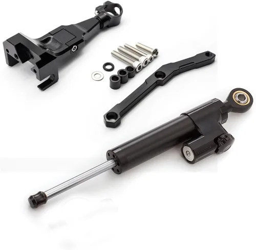 Miniatura 10 de Compatible con MT-09 FZ09 (no rastreador) 2013-2020, XSR 900 2015-2020, MT09 SP 2018-2019 CNC amortiguador de dirección de motocicleta estabilizador