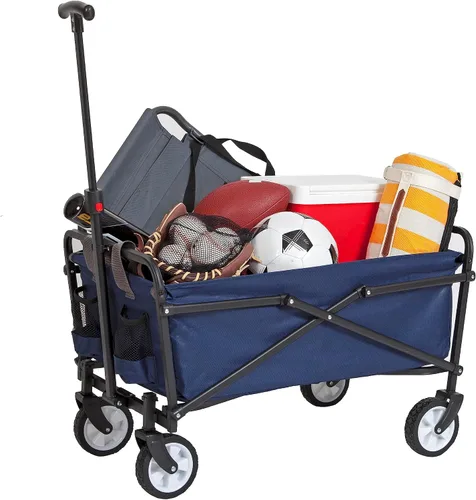 Miniatura 7 de MACSPORTS Ligero plegable plegable al aire libre todo terreno Beach Wagon - Azul